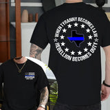 Personalized When Tyranny Becomes Law Rebellion Becomes Duty US Retired Police Map States T-shirt Printed AHVQ24278