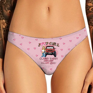Personalized Jeep Girl Classy Sassy And A Bit Smart Assy Low Waist Underwear Printed LVA24294