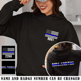 Personalized US Police ID & Name Hoodie 2D Printed VQ24307