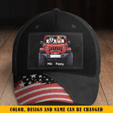 Personalized Dogs & Jeep Flag Dog Lovers Gift Cap Printed KVH24323