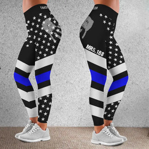 Personalized Taken By My Officer US Police Custom ID Legging Printed QTVQ24313