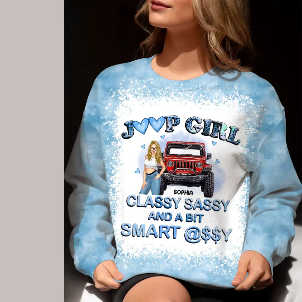 Personalized Jeep Girl Classy Sassy Smart Assy Sweater 3D Printed HN24319