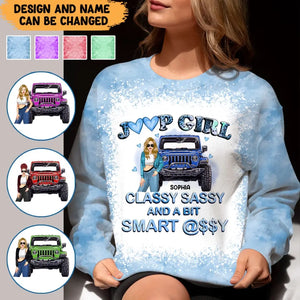 Personalized Jeep Girl Classy Sassy Smart Assy Sweater 3D Printed HN24319