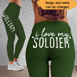 Personalized I Love My Soldier Legging QTHN24341