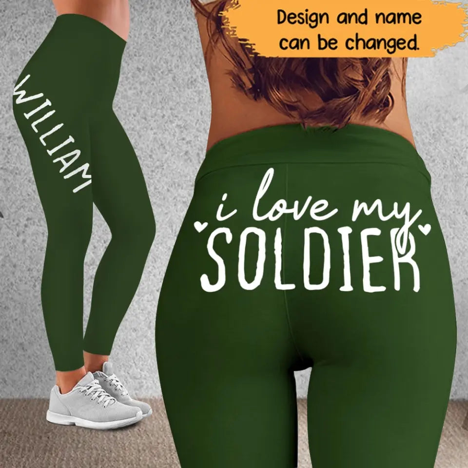 Personalized I Love My Soldier Legging QTHN24341