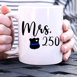 Personalized Police ID Love Gift White Mug Printed HN24342