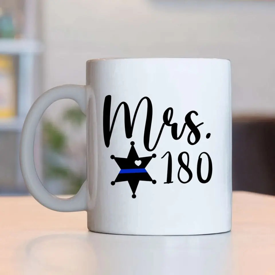 Personalized Police ID Love Gift White Mug Printed HN24342