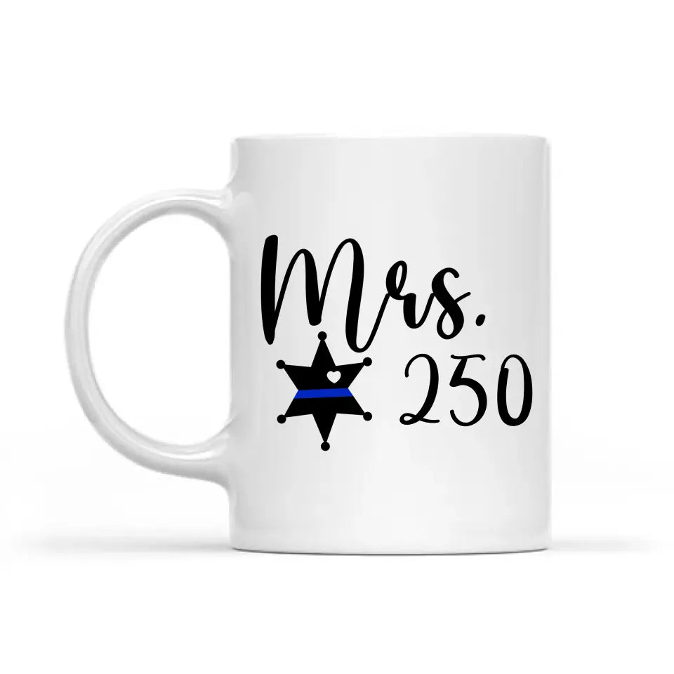 Personalized Police ID Love Gift White Mug Printed HN24342