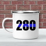 Personalized Police ID Thin Blue Line Steel Mug Printed LVA24251