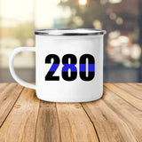 Personalized Police ID Thin Blue Line Steel Mug Printed LVA24251