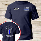 Personalized Land Of The Free Since 1776 Retired US Police T-shirt Printed AHKH24366