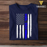 Personalized US Police ID Love Gift for Her for Him T-shirt Printed QTHN24376