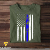 Personalized US Police ID Love Gift for Her for Him T-shirt Printed QTHN24376