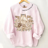 Personalized Auntie Like A Mom But Cooler Hands with Kid Names Sweatshirt Printed VQ24402