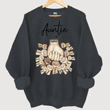 Personalized Auntie Heart Hands with Kid Names Sweatshirt Printed VQ24412