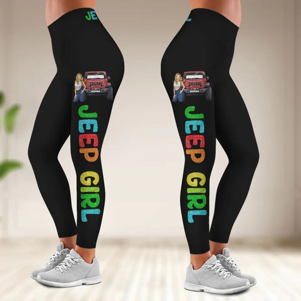 Personalized Jeep Girl Custom Name Legging QTVQ24429