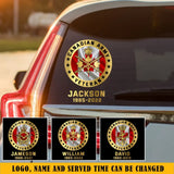Personalized Canadian Army Veteran Custom Name Decal Printed AHKH24439