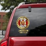 Personalized Canadian Army Veteran Custom Name Decal Printed AHKH24439