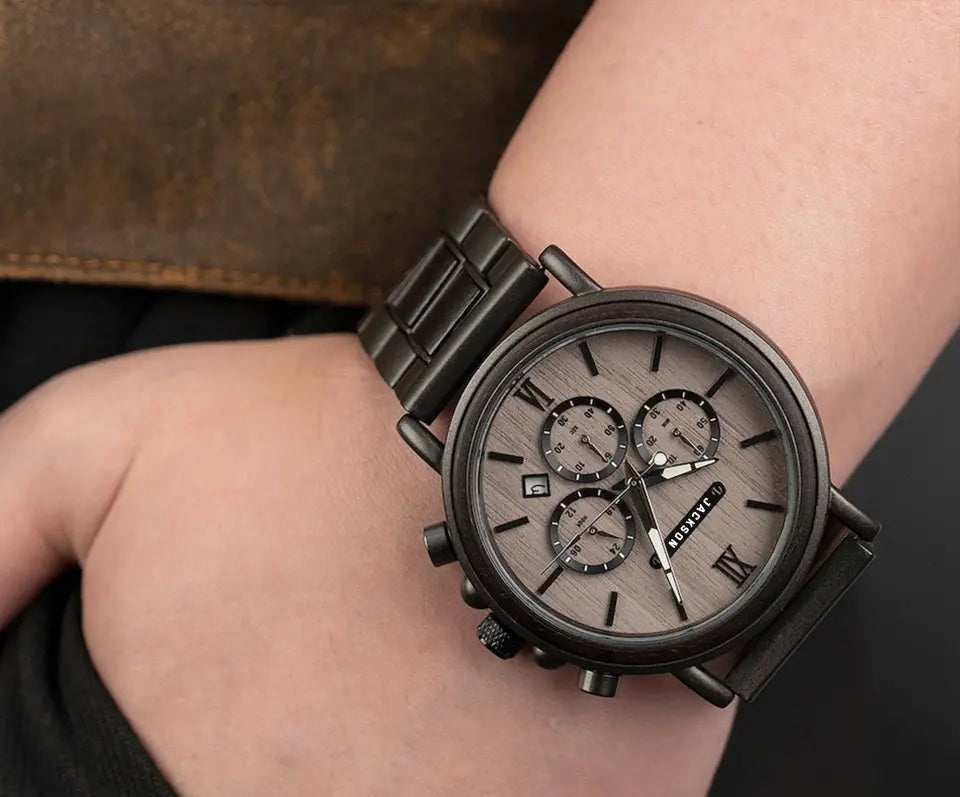 Personalized US Army Veteran Custom Name Rank & Year Wooden Watch Printed KVH24463