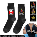 Personalized Canadian Army Veteran 3D Socks Printed AHVQ24450