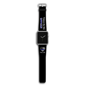 Personalized Taken By My Officer Police ID Apple or Samsung Huawei Watch Band Leather Printed QTKH24448