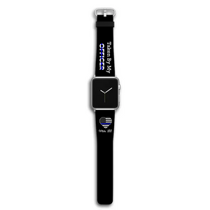 Personalized Taken By My Officer Police ID Apple or Samsung Huawei Watch Band Leather Printed QTKH24448