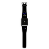 Personalized US State Police Officer Custom Time & ID Apple or Samsung Huawei Watch Band Leather Printed QTKH24456