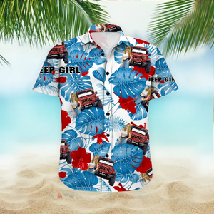 Personalized Jeep Girl Custom Name Hawaii Shirt Printed HN24473