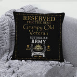 Personalized Reserved For The Best Grumpy Old Veteran Australian Army Rank Camo Pillow Printed AHVQ24493