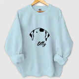 Personalized Dog Ears Line Dog Names Dog Lovers Gift Sweatshirt Printed HN24487
