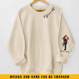 Personalized Police Couple Officer Wife Custom Name Sweatshirt Printed QTKVH24496