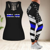 Personalized US Police Custom ID Legging or Hollow-out Tank Printed QTVQ24491
