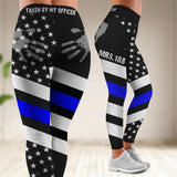 Personalized US Police Custom ID Legging or Hollow-out Tank Printed QTVQ24491