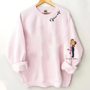 Personalized Police Couple Officer Wife Custom Name Sweatshirt Printed QTKVH24496