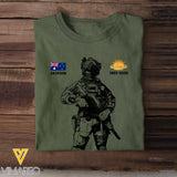 Personalized Australian Veteran Logo Custom Name & Time T-shirt Printed KVH24506
