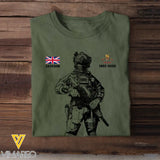 Personalized UK Veteran Logo Custom Name & Time T-shirt Printed KVH24506