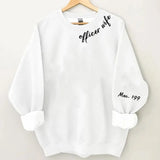 Personalized Officer Wife Police Custom ID Sweatshirt Printed QTLVA24505