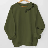 Personalized Officer Wife Police Custom ID Sweatshirt Printed QTLVA24505