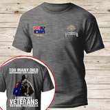 Personalized Australian Veteran Too Many Died Defending Our Country I Support Veterans Before Refugees T-shirt Printed AHKH24525