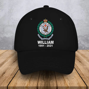 Personalized Australian Police Logo Custom Name & Time Black Cap 2D Printed LVA24531