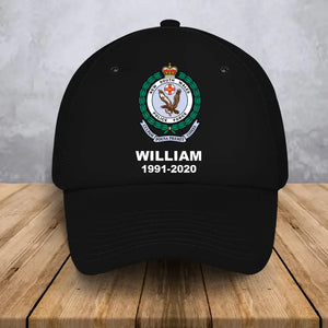 Personalized Australian Police Logo Custom Name & Time Black Cap 2D Printed LVA24531