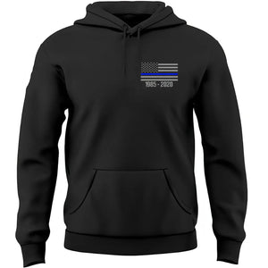 Personalized Retired US Police Custom Rank Name & Time Hoodie 2D Printed QTKH24537