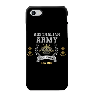 Personalized Australian Army Rank Camo Custom Name & Time Phonecase Printed AHVQ24540