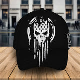 Personalized Skull US Hunting Cap 3D Printed QTKH24560