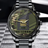 Personalized French Veteran Rank Camo Custom Name Watch Printed VQ24575