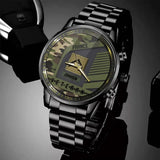 Personalized French Veteran Rank Camo Custom Name Watch Printed VQ24575