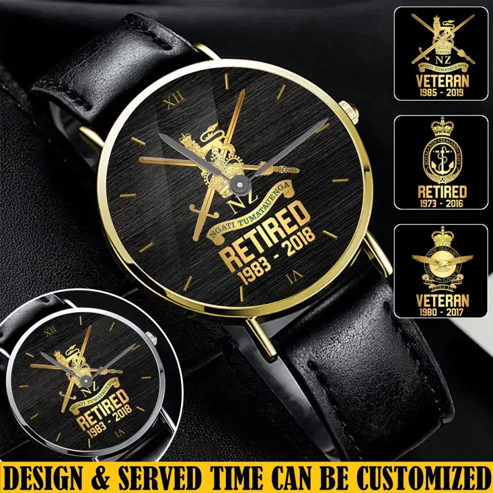 Personalized Retired New Zealand Veteran Branch Logo Custom Time Women Watch Printed QTVQ24588