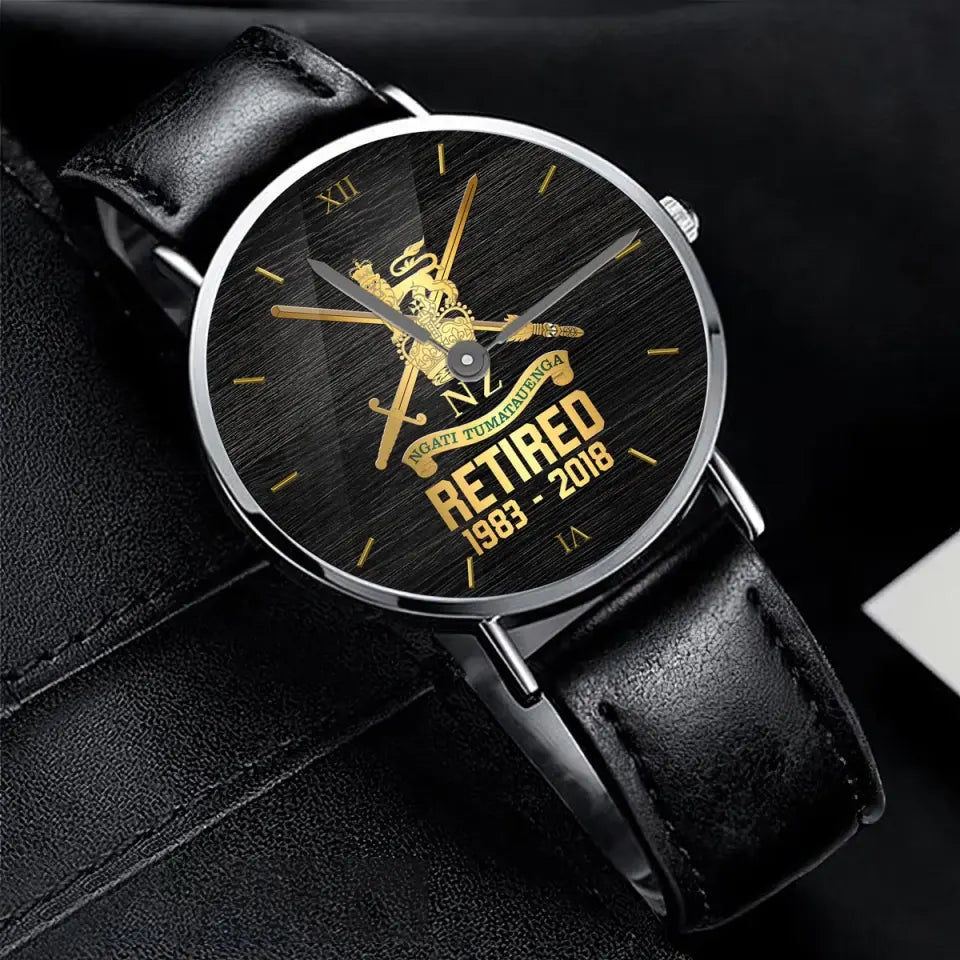 Personalized Retired New Zealand Veteran Branch Logo Custom Time Women Watch Printed QTVQ24588