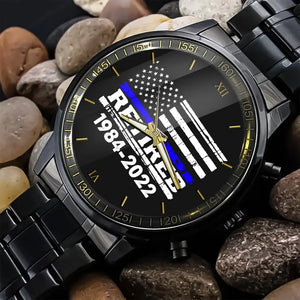 Personalized Retired US Police Served Time Watch Printed KVH24580