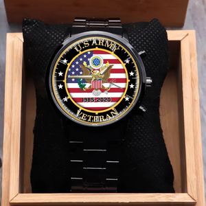 Personalized United States Veteran Logo Custom Time Watch Printed 24469AHVQ